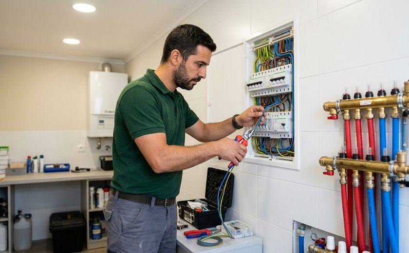 Canalização, Eletricidade, Carpintaria e Manutenção Técnica Brico Bom — Técnico multiserviços de instalações elétricas, canalização multicamada e manutenção técnica em Leiria